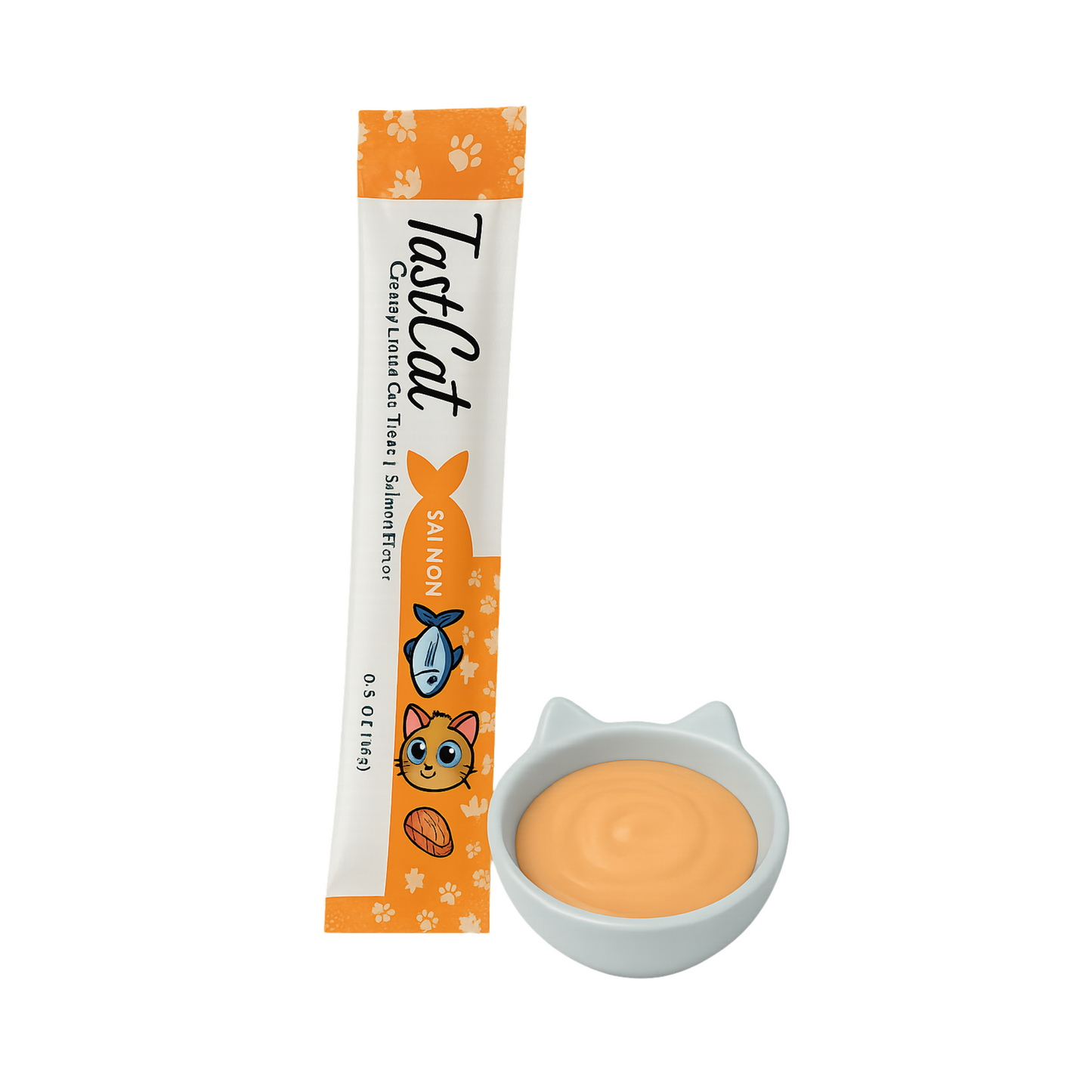Premios para Gato Tasty Cat Salmon Bolsa con 4 Tubos de 15 g c/u
