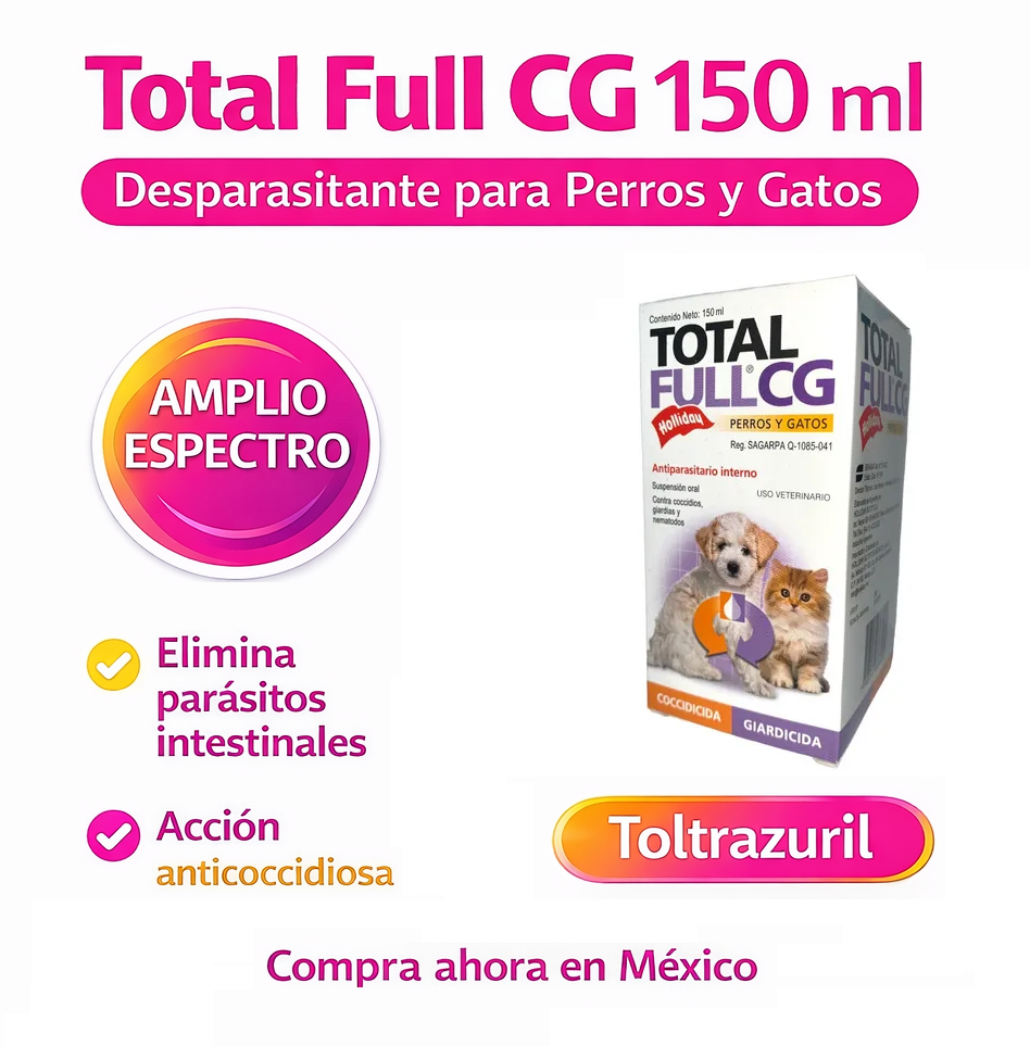 otal Full CG 150 ml antiparasitario para perros y gatos