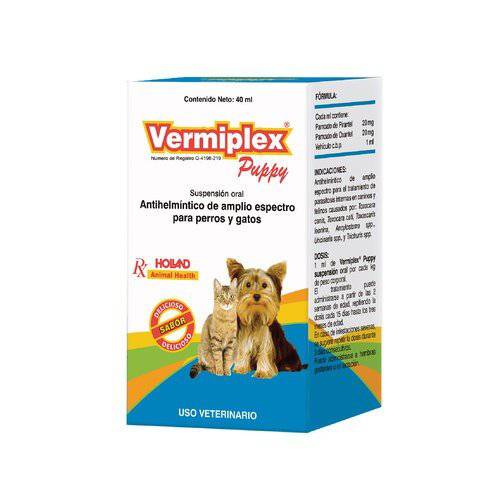 Vermiplex Puppy 120 ml | Desparasitante Cachorros y Gatos Holland